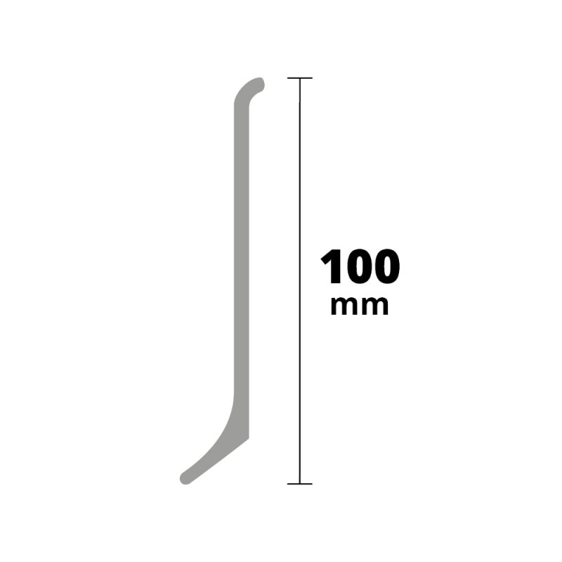 Sockelleiste ALU eloxiert 100x2700mm  