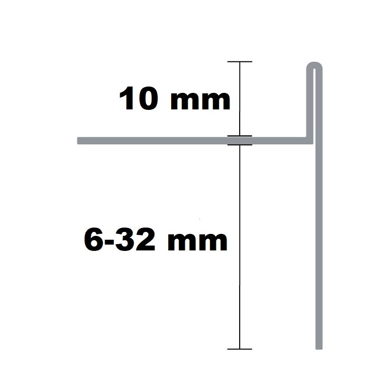 Gefällekeil 2% BODEN/BODEN 10x1500mm LINKS