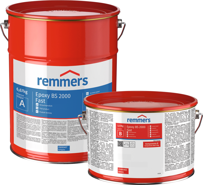 Epoxy BS 2000 Fast (lichtgrau) Schnelle, wasserbasierte, pigmentierte Grundierung