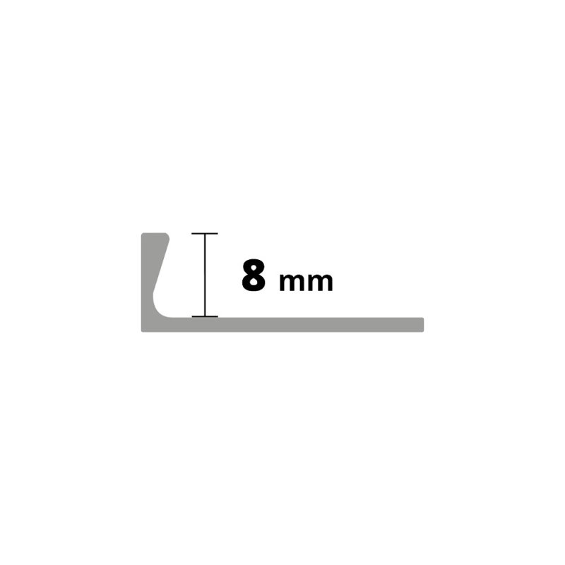 Winkelabschluss  L-Profil PVC farbig durchgefärbt