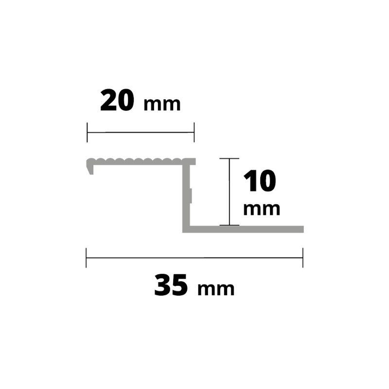 Z Profil ALU 10x2500mm