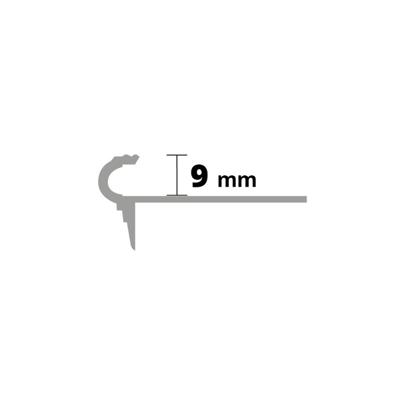 P Profil Florentiner ALU 9x2500mm