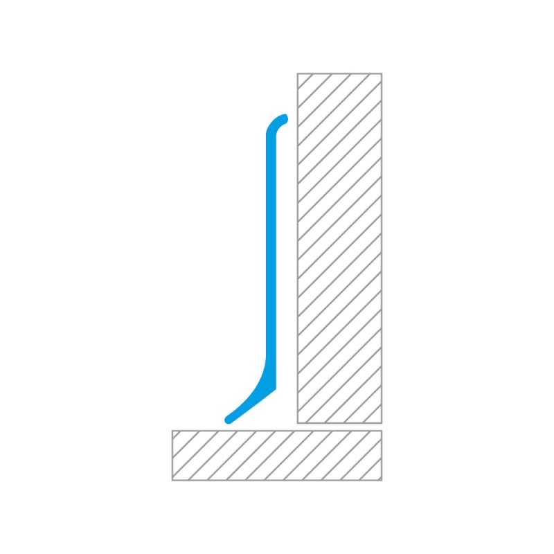 Sockelleiste ALU eloxiert 80x2700mm 