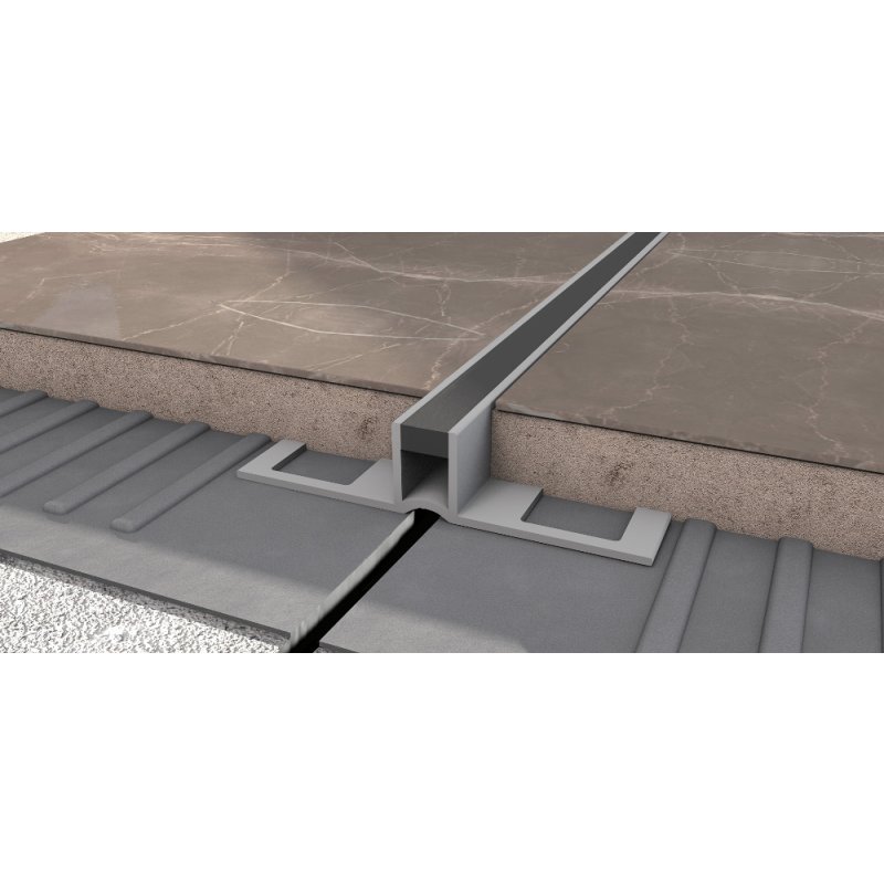 Dehnfugenprofil PVC grau