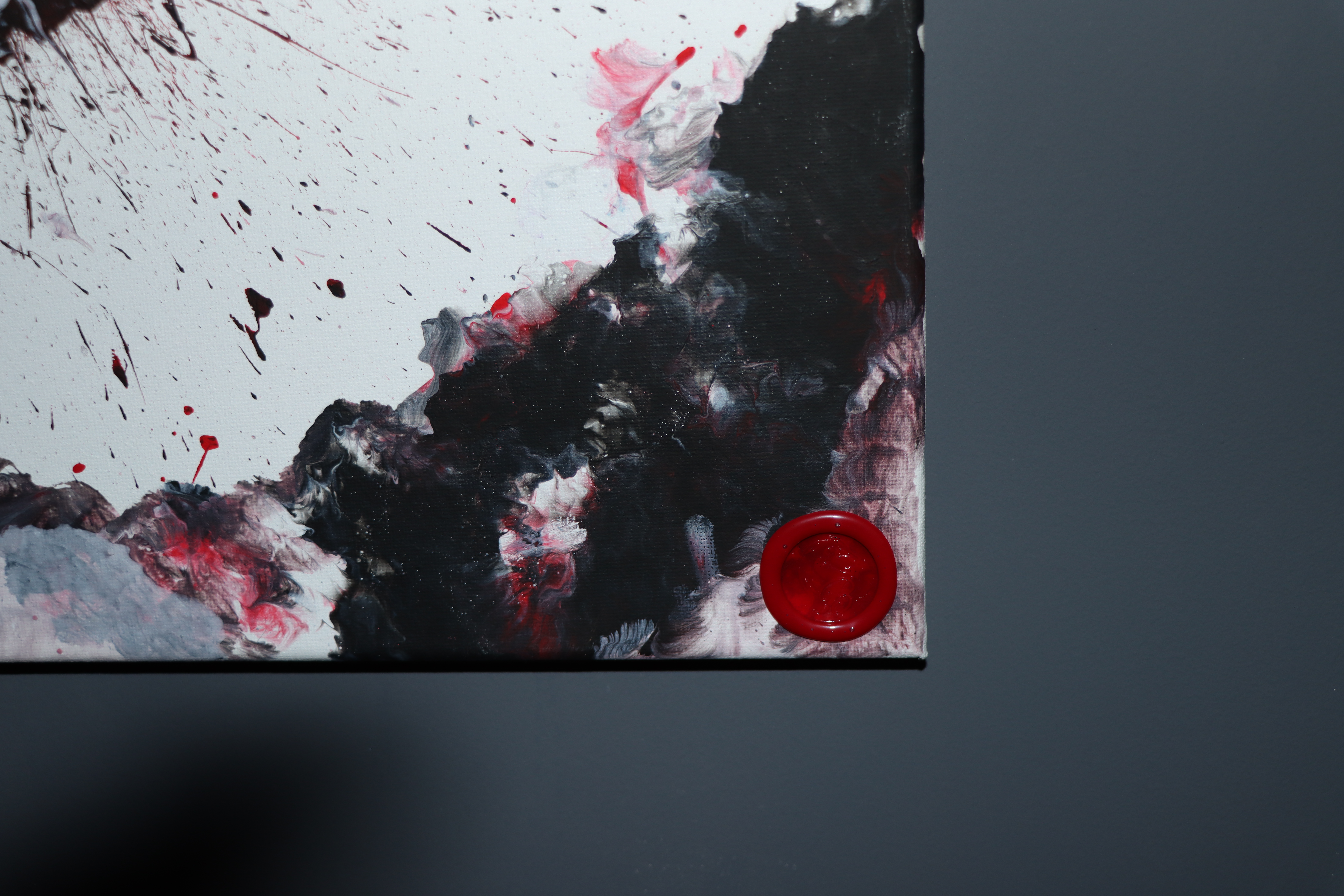 Bild "Herz" in Acrylic Pouring Technik