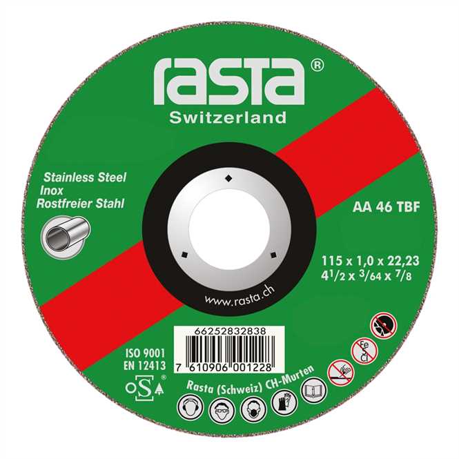 TRENNSCHEIBE STAHL/EDELSTAHL 1,0 Ø 