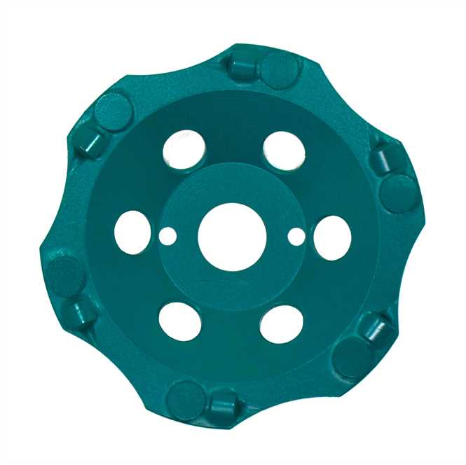 PKD-SCHLEIFTOPF ZYKLON® MIT STÜTZSEGMENTEN Ø125 MM