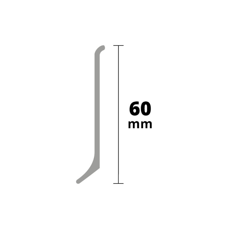 Sockelleiste ALU eloxiert 60x2700mm 